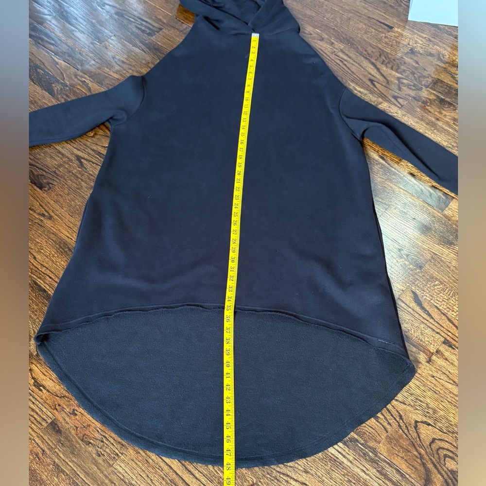 Killstar Black High Low Hoodie Cape Cloak Dress Tunic - Picture 11 of 15